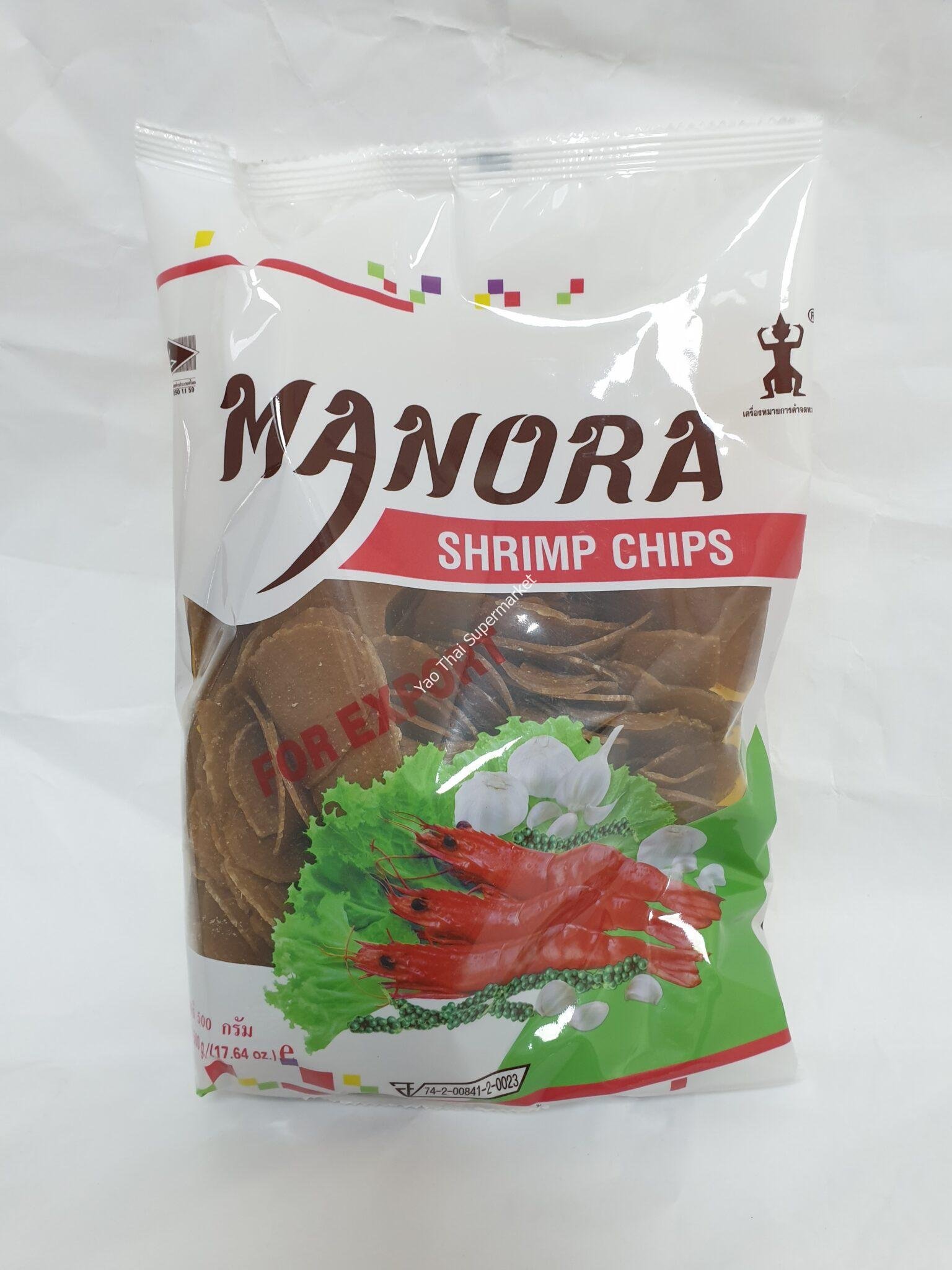 Manora Shrimp Chips 500g ข้าวเกรียบกุ้ง ตรามโนห์รา