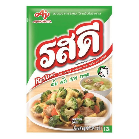 Thai Ajinomoto Ros-Dee Pork Flavour Seasoning 400g Thailand รสดีหมู