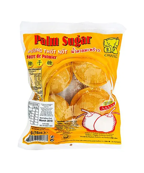 CHANG PURE PALM SUGAR DISCS น้ำตาลมะพร้าว 454g.