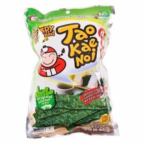 TAO KAE NOI Crispy Seaweed Original Flavour 32g สาหร่ายเถ้าแก่น้อยรสออริจินัล